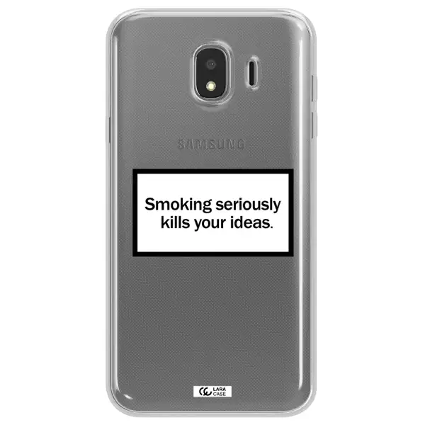 Cigarette Damage Samsung J4 Clear TPU Case