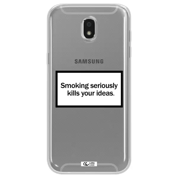 Cigarette Damage Samsung J5 2017 Clear TPU Case