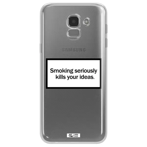 Cigarette Damage Samsung J6 Clear TPU Case