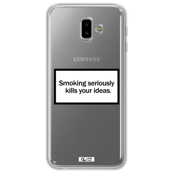 Cigarette Damage Samsung J6 Plus Clear TPU Case