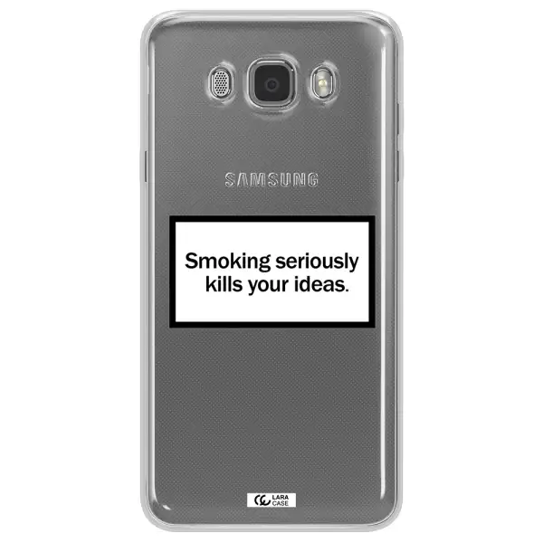 Cigarette Damage Samsung J7 2016 Clear TPU Case