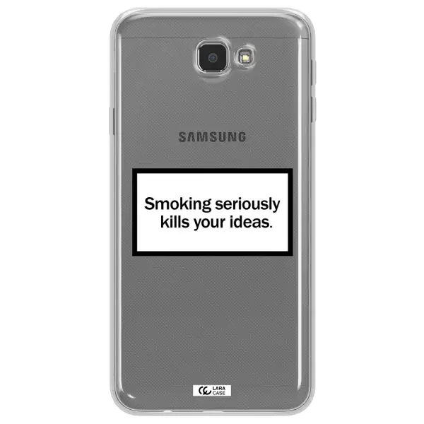 Cigarette Damage Samsung J7 Prim Clear TPU Case