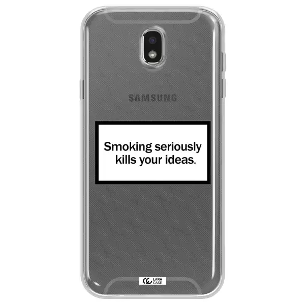 Cigarette Damage Samsung J7 Pro Clear TPU Case