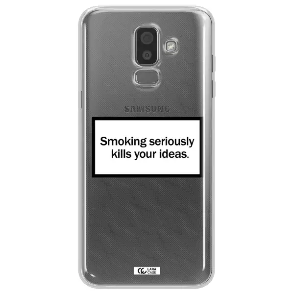 Cigarette Damage Samsung J8 Clear TPU Case