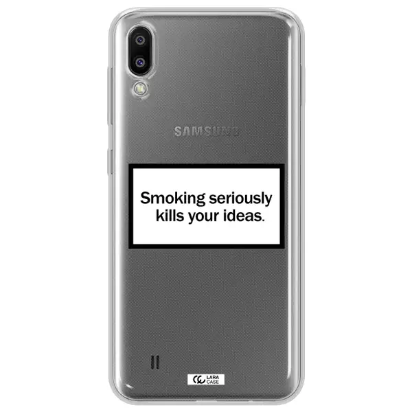 Cigarette Damage Samsung M10 Clear TPU Case
