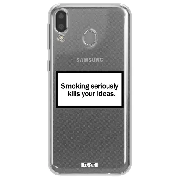 Cigarette Damage Samsung M20 Clear TPU Case