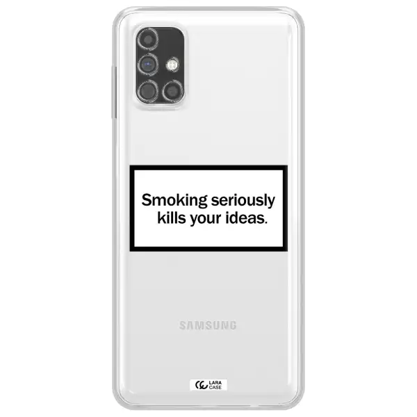 Cigarette Damage Samsung M31S Clear TPU Case
