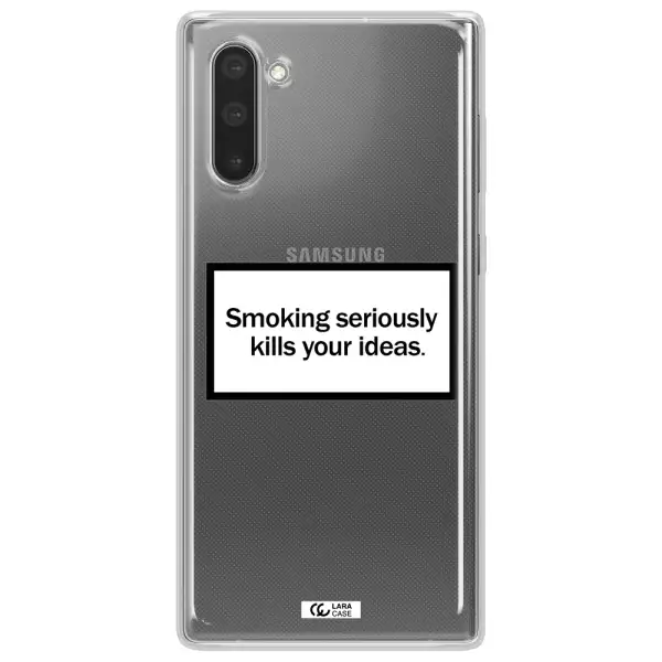 Cigarette Damage Samsung Note 10 Clear TPU Case