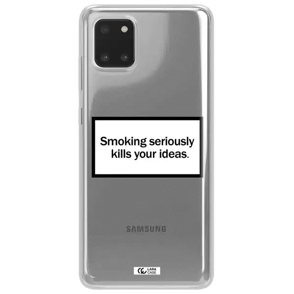 Cigarette Damage Samsung Note 10 Lite Clear TPU Case