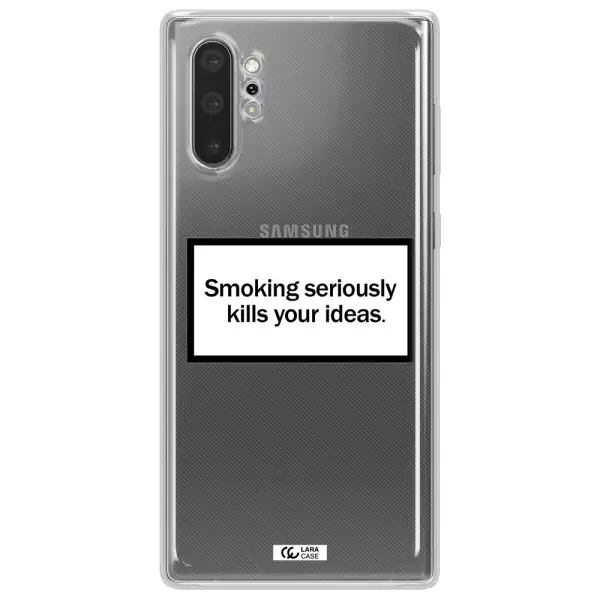 Cigarette Damage Samsung Note 10 Plus Clear TPU Case