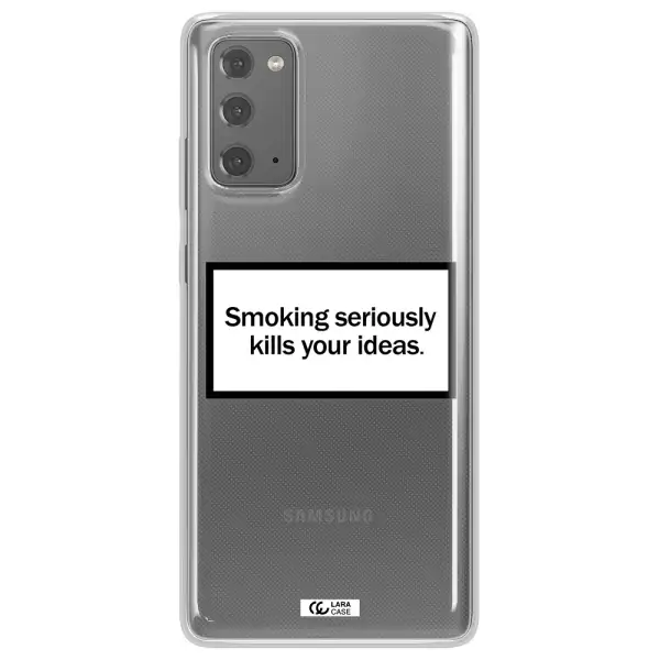 Cigarette Damage Samsung Note 20 Clear TPU Case