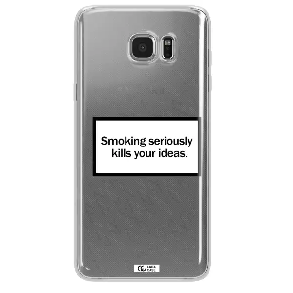 Cigarette Damage Samsung Note 5 Clear TPU Case