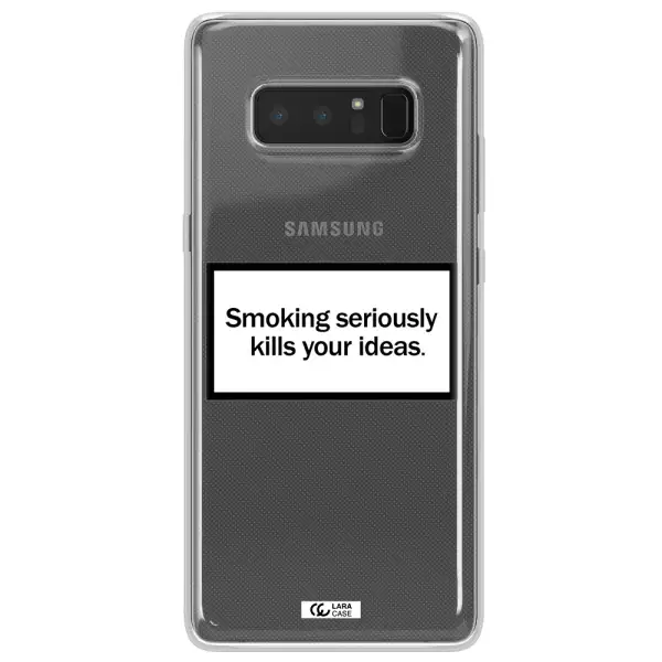 Cigarette Damage Samsung Note 8 Clear TPU Case