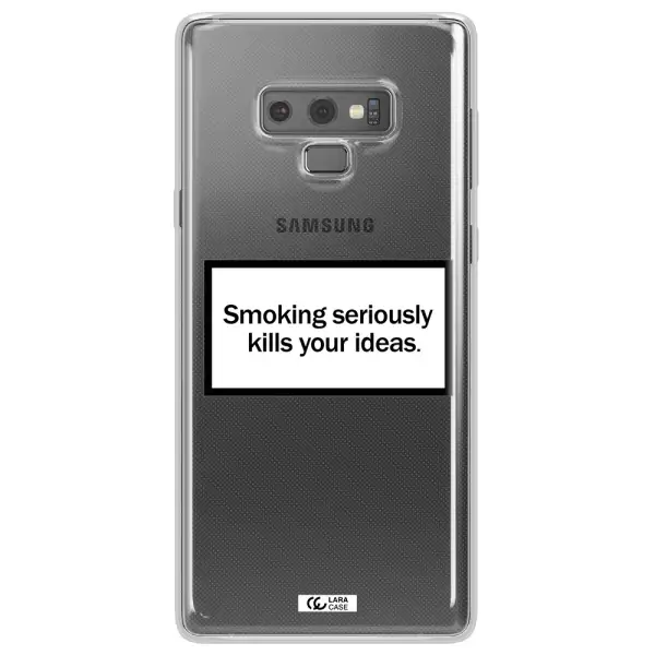 Cigarette Damage Samsung Note 9 Clear TPU Case