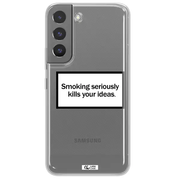Cigarette Damage Samsung S 22 Plus Clear TPU Case
