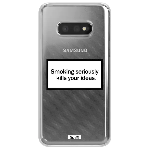 Cigarette Damage Samsung S10e Clear TPU Case