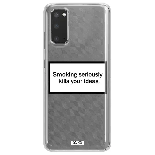Cigarette Damage Samsung S20 Clear TPU Case
