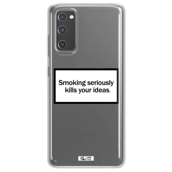 Cigarette Damage Samsung S20 Fe Clear TPU Case