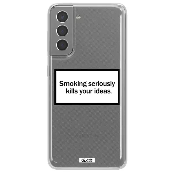 Cigarette Damage Samsung S21 Plus Clear TPU Case