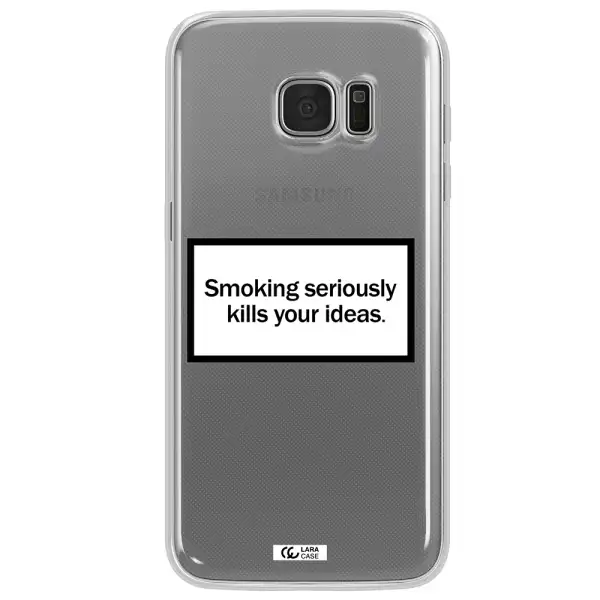 Cigarette Damage Samsung S7 Edge Clear TPU Case