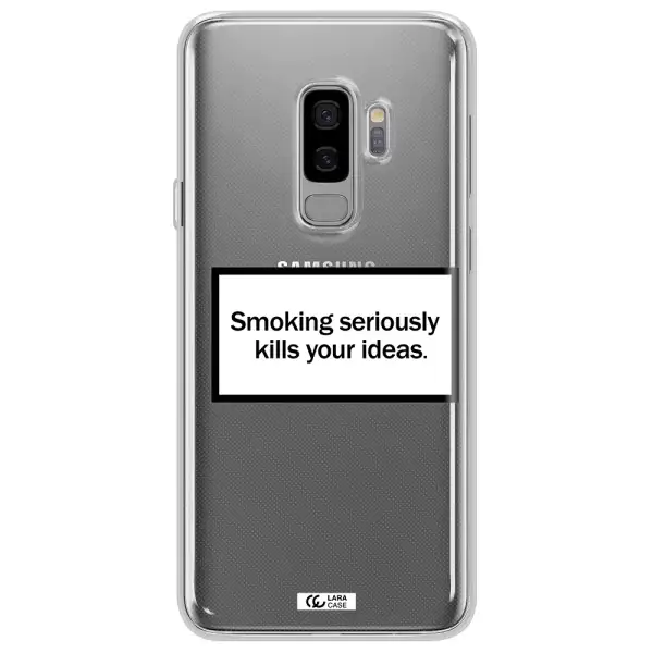 Cigarette Damage Samsung S9 Plus Clear TPU Case