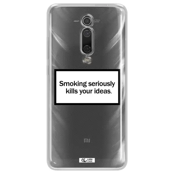 Cigarette Damage Xiaomi Mi 9T Clear TPU Case
