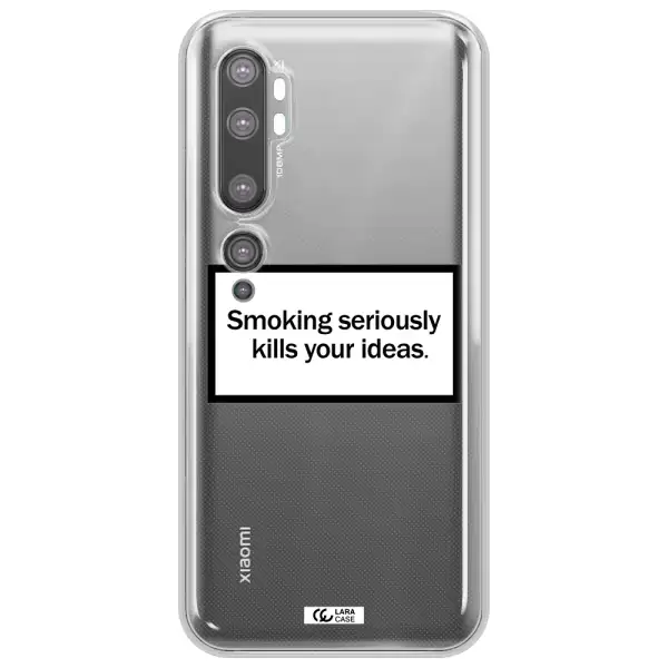 Cigarette Damage Xiaomi Mi Note 10 Clear TPU Case