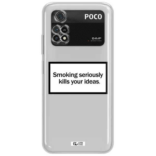 Cigarette Damage Xiaomi Poco M4 Pro 4G Clear Tpu Case