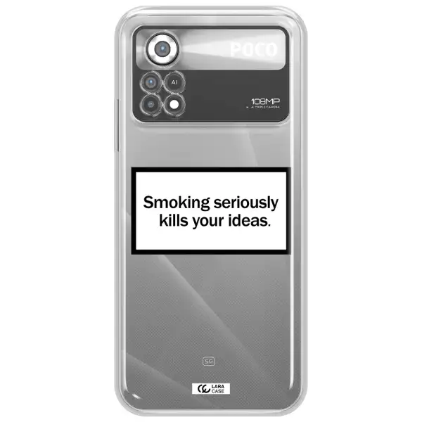 Cigarette Damage Xiaomi Poco X4 Pro Clear TPU Case