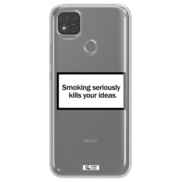 Cigarette Damage Xiaomi Redmi 9C Clear TPU Case