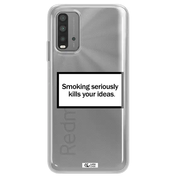 Cigarette Damage Xiaomi Redmi 9T Clear TPU Case