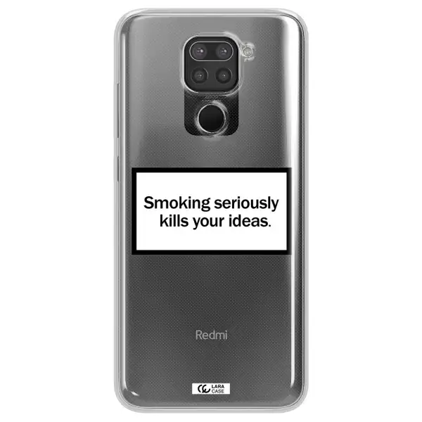 Cigarette Damage Xiaomi Redmi Note 9 Clear TPU Case