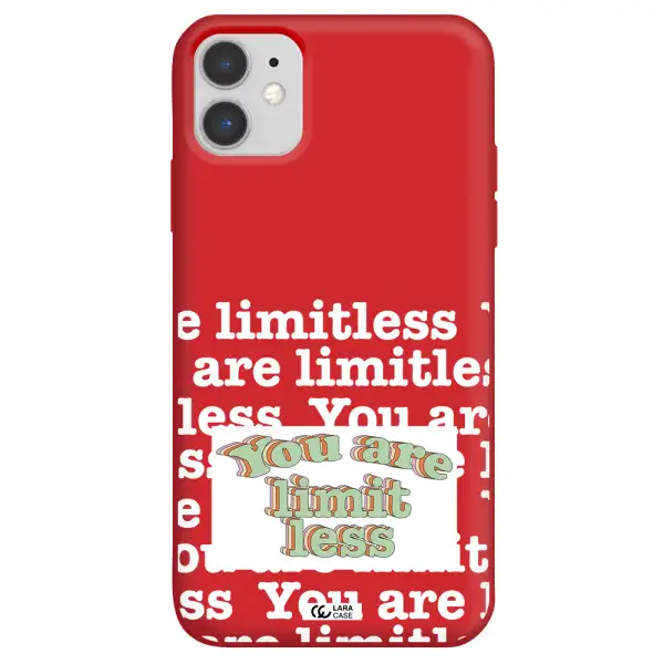 Limitless Apple iPhone 11 Silicone Imperial Red Case