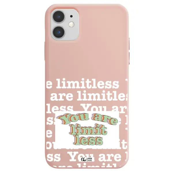 Limitless Apple iPhone 11 Silicone pastel pink Case