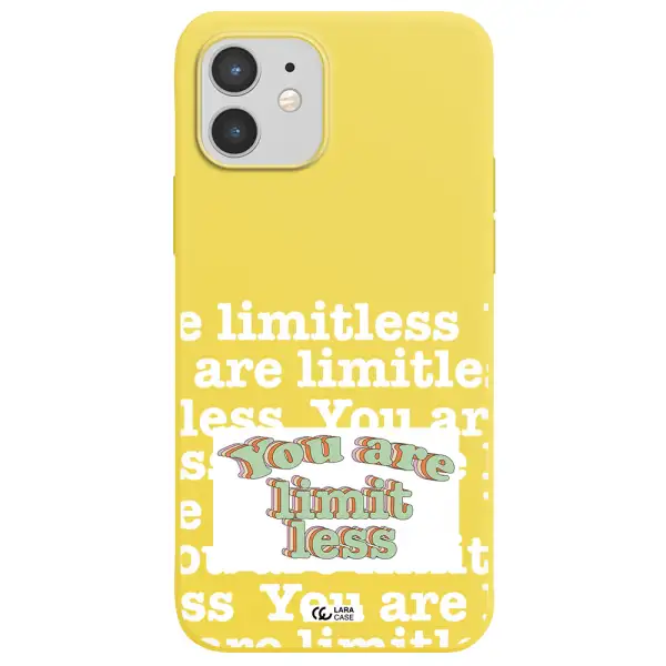 Limitless Apple iPhone 12 mini Silicone canary yellow Case