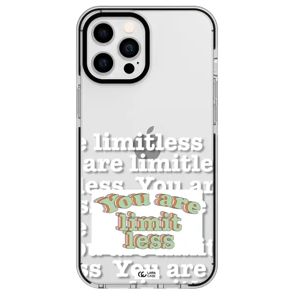 Limitless Apple iPhone 12 pro max impact black border Case