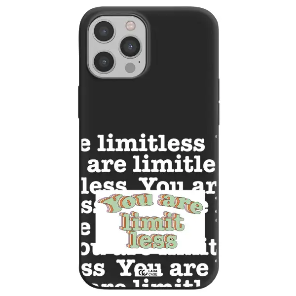 Limitless Apple iPhone 12 pro max Silicone black Case