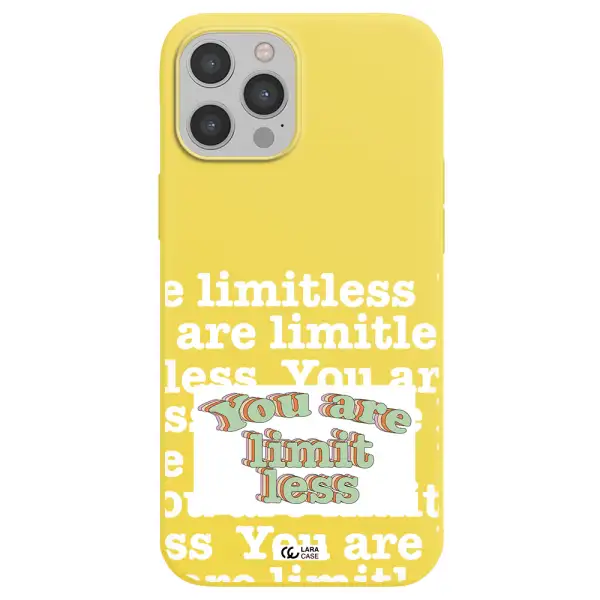Limitless Apple iPhone 12 pro max Silicone canary yellow Case