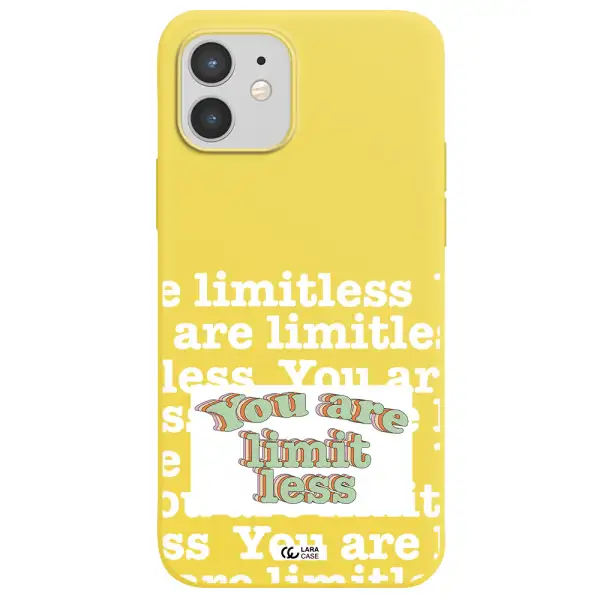Limitless Apple iPhone 12 Silicone canary yellow Case