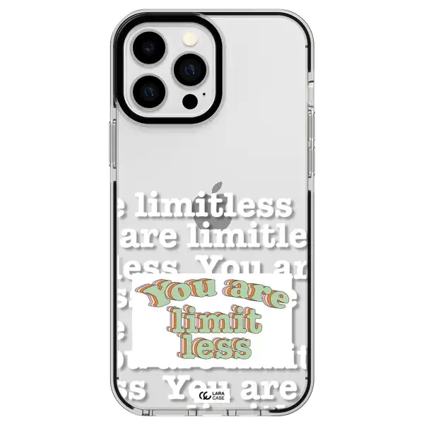 Limitless Apple iPhone 13 Pro Max impact black border Case