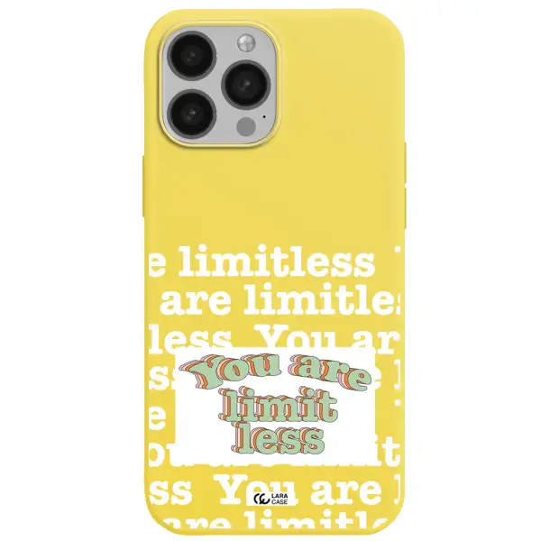 Limitless Apple iPhone 13 Pro Max Silicone canary yellow Case