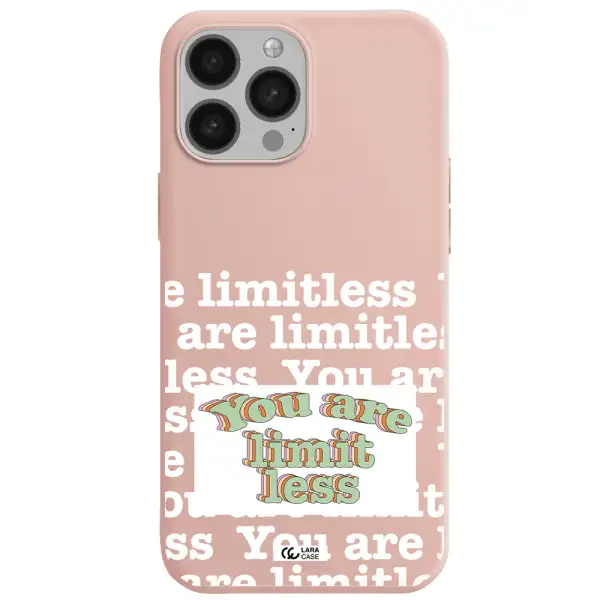 Limitless Apple iPhone 13 Pro Max Silicone pastel pink Case