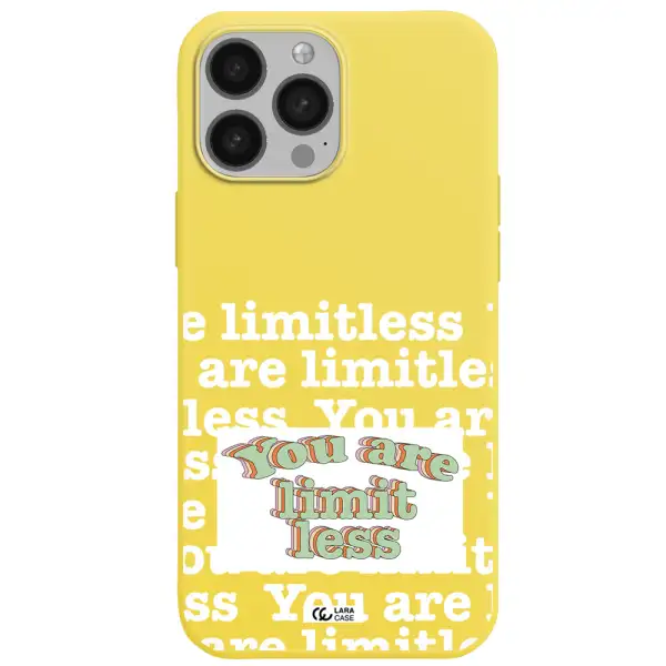 Limitless Apple iPhone 13 Pro Silicone canary yellow Case