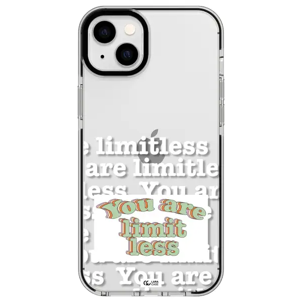 Limitless Apple iPhone 14 plus impact black border Case