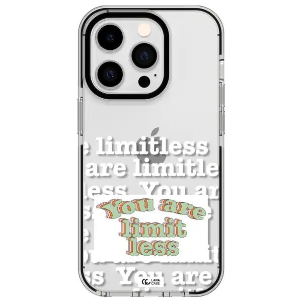 Limitless Apple iPhone 14 pro impact black border Case