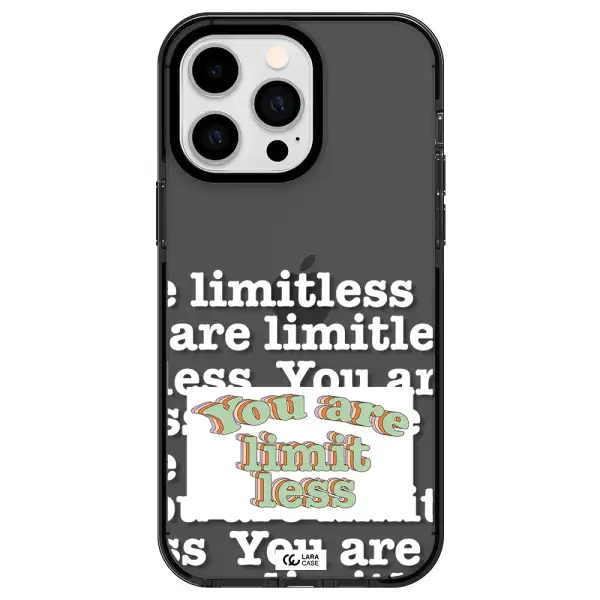 Limitless Apple iPhone 14 pro max impact Smoke Black Case