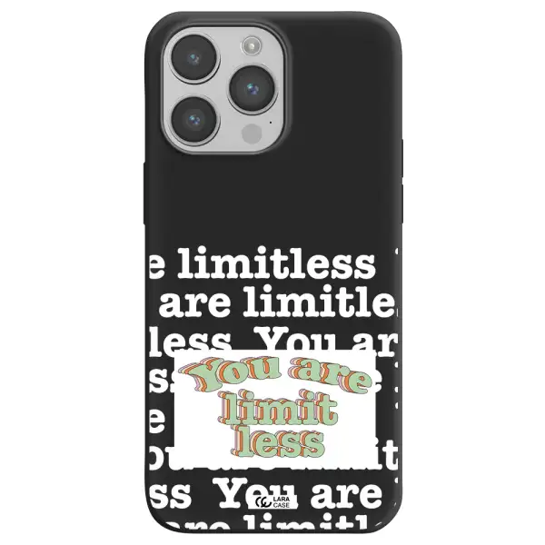 Limitless Apple iPhone 14 pro Silicone black Case