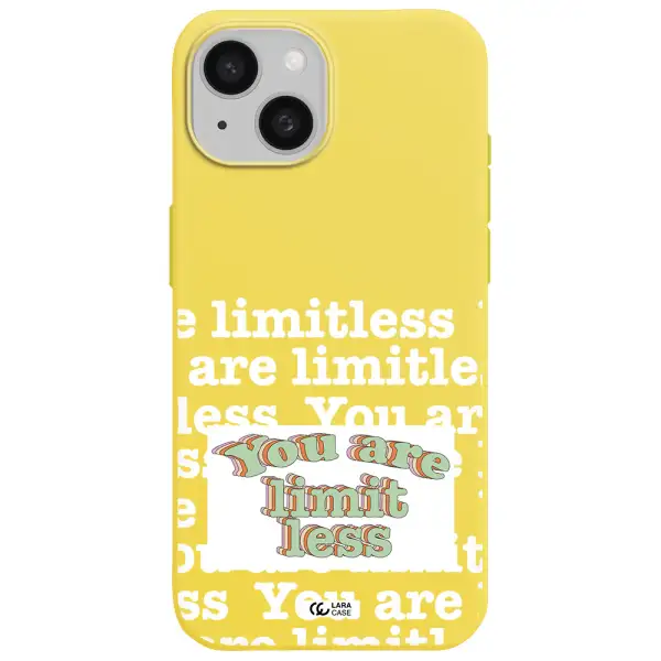 Limitless Apple iPhone 15 Silicone canary yellow Case