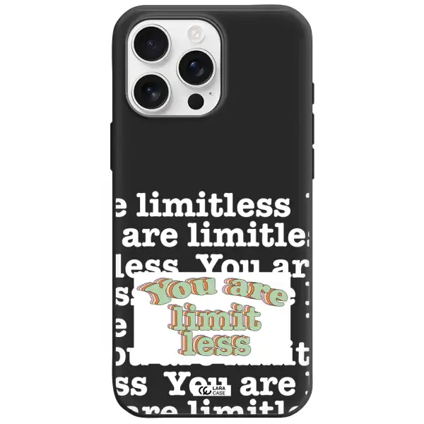 Limitless Apple Iphone 16 Pro Max Silicone Black Case