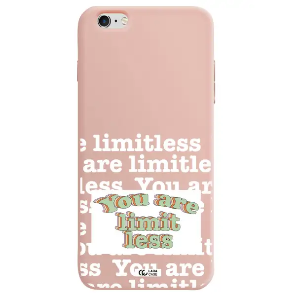 Limitless Apple iPhone 6 s plus Silicone pastel pink Case